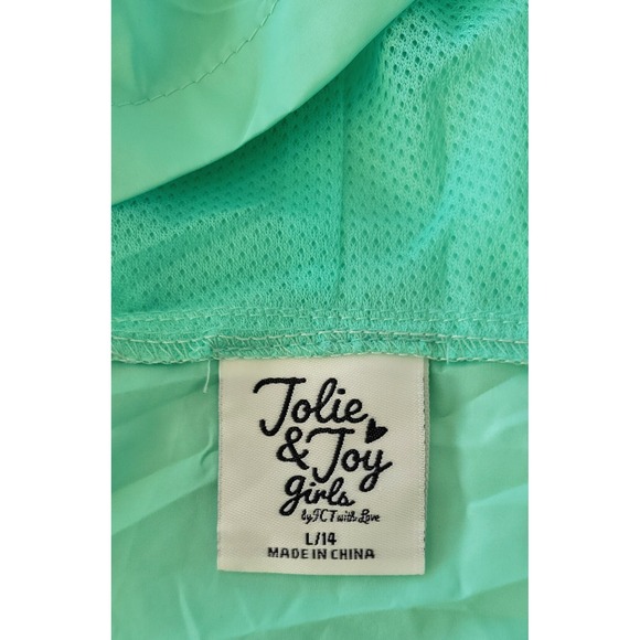 NWT Girls Windbreaker Style Jacket. Green Color, By JoLIE & joy. Size L/14 - Picture 5 of 9